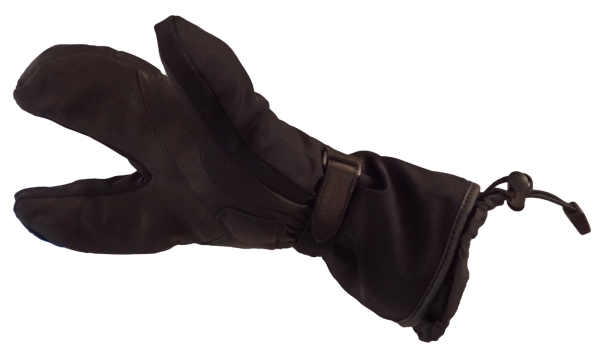 RACER Lobster3, schwarze warme Winterhandschuhe